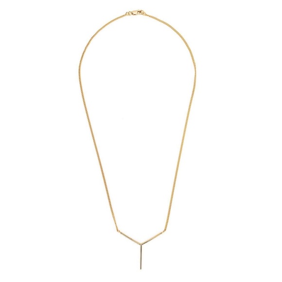 Y/Project Y-shaped Gold-tone Necklace - Picture 2 of 6